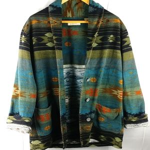 Women's Aztec Inspired Cotton Cardigan Jacket